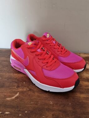 Nike Air Max Excee Se1 Style Red & Pink Sneakers 7y